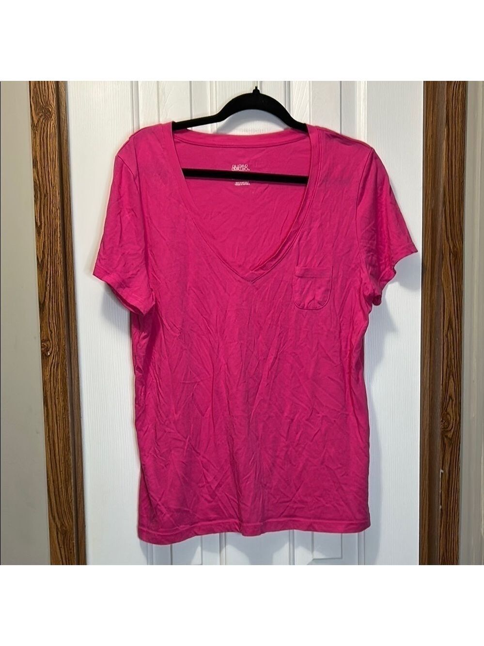 Gilligan & O'Malley Pink Relaxed Short Sleeve Tee
